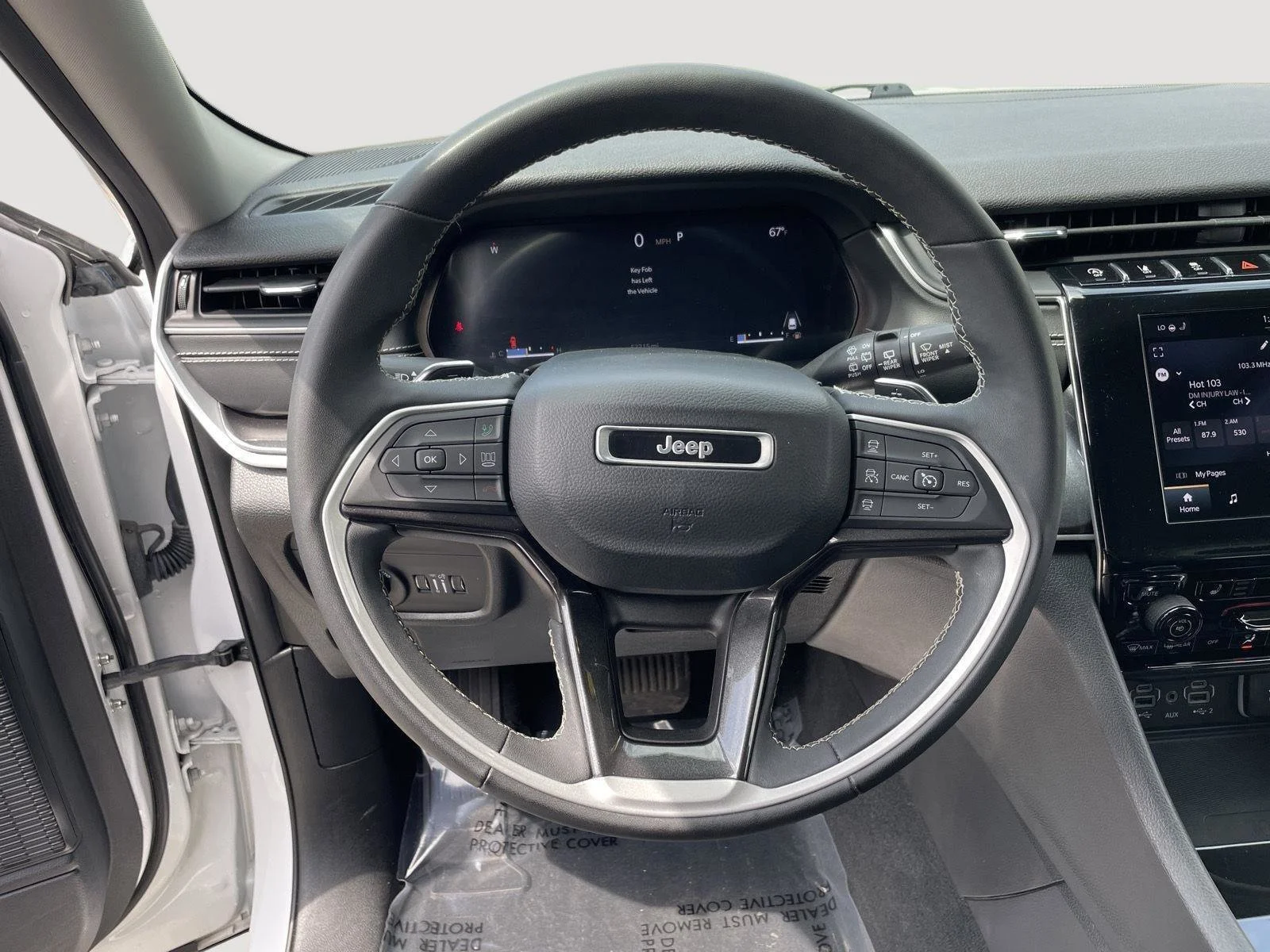Used 2023 Bright White Clearcoat Jeep Laredo image 26