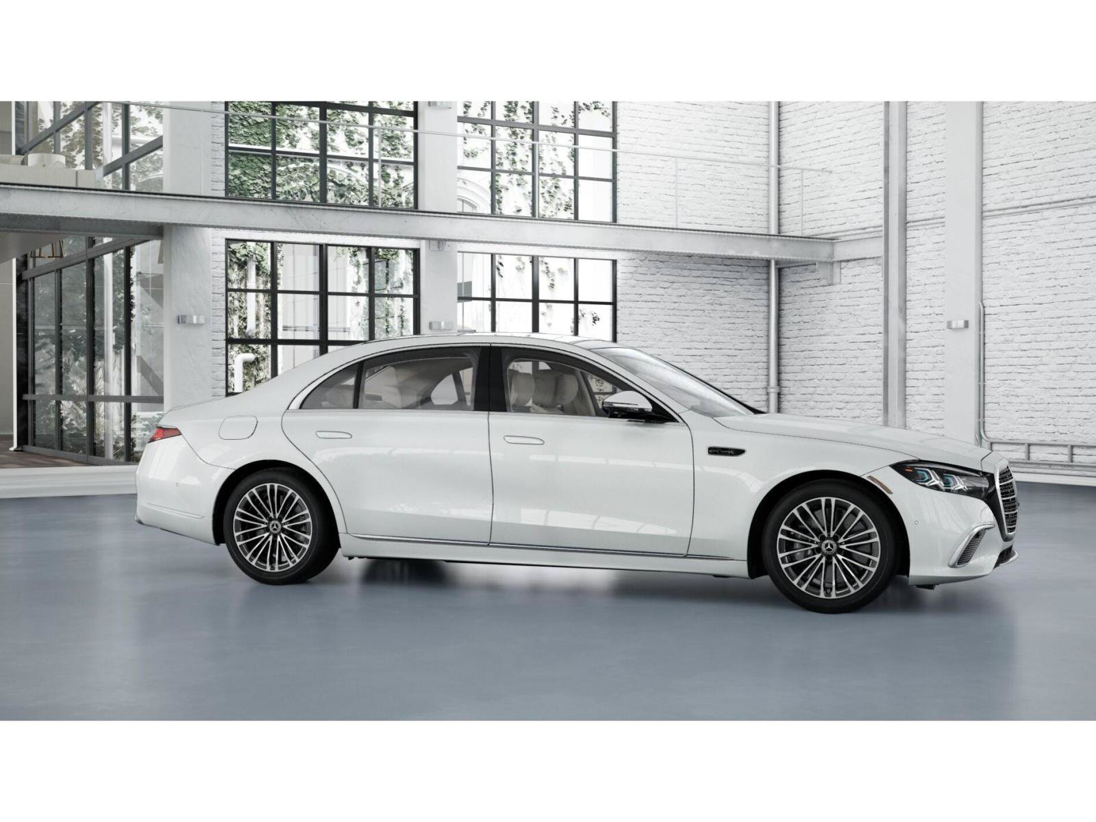 New 2027 MANUFAKTUR Moonlight White Metallic Mercedes-Benz S 500 4MATIC® Sedan image 14