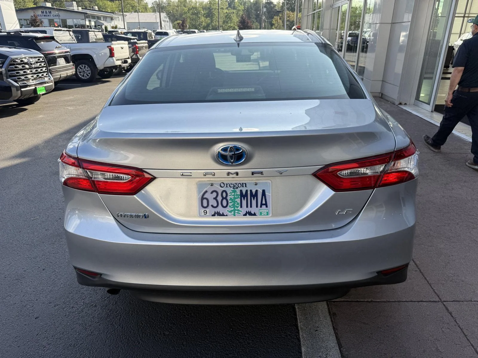 Used 2020 Celestial Silver Metallic Toyota Hybrid LE image 4