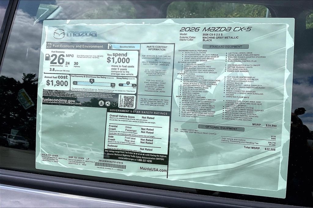 New 2026 Machine Gray Metallic Mazda 2.5 S AWD image 14