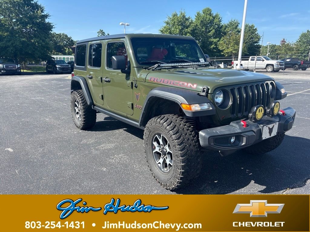 Used 2020 Green Jeep Unlimited Rubicon image 1