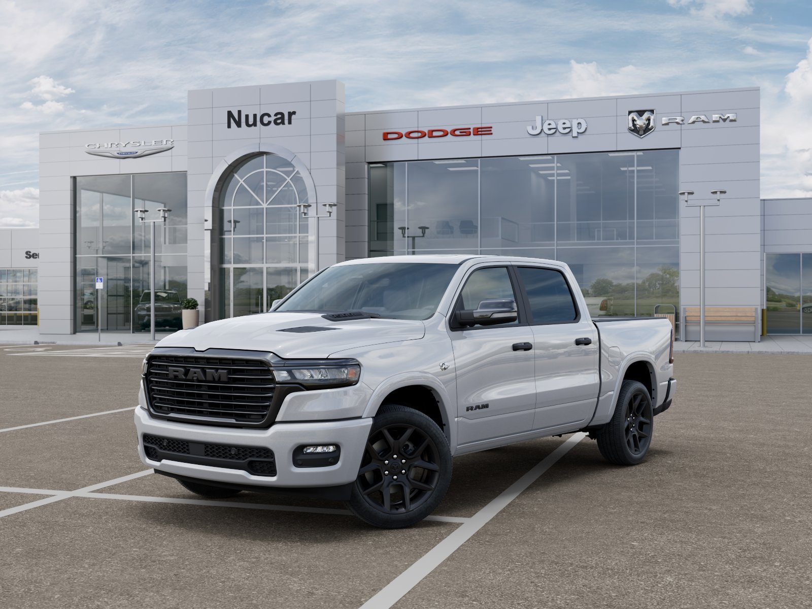 New 2026 Ivory White Tri-Coat Pearl-Coat Exterior Paint RAM Laramie image 19