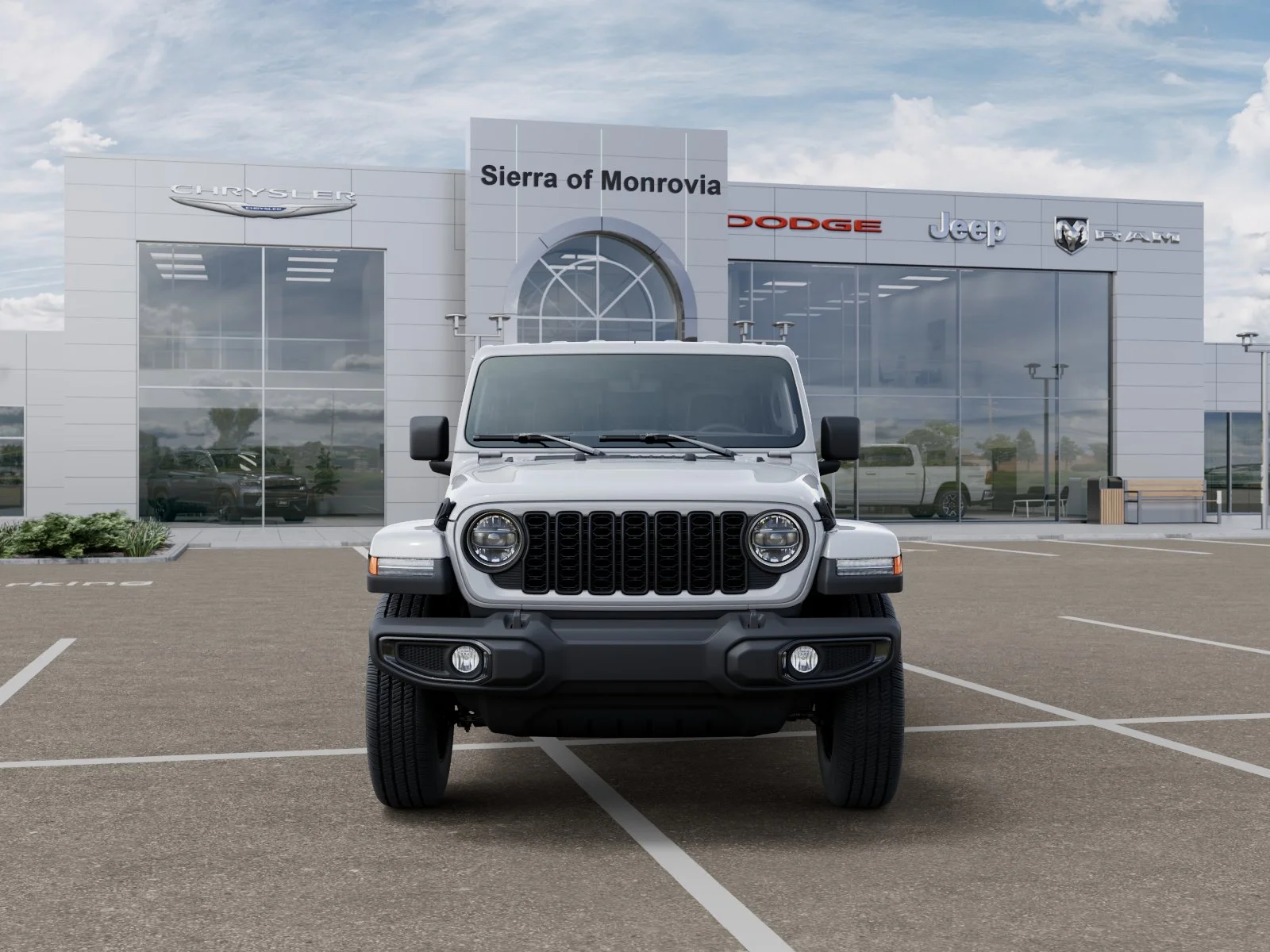 New 2026 Bright White Clear-Coat Exterior Paint Jeep Sport S image 32