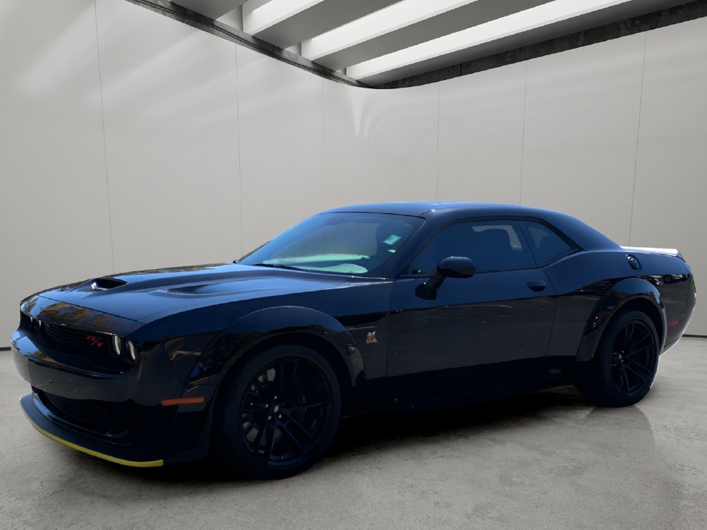 Used 2023 Pitch Black Clearcoat Dodge R/T Scat Pack Widebody image 1