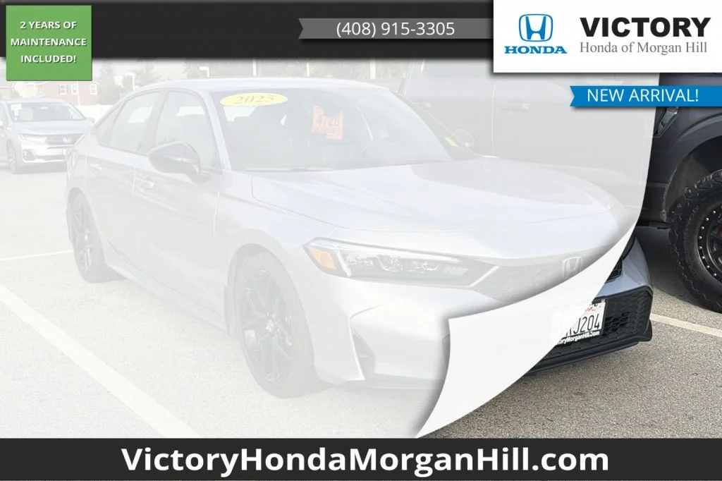 Certified Used 2025 Solar Silver Metallic Honda Sport image 1