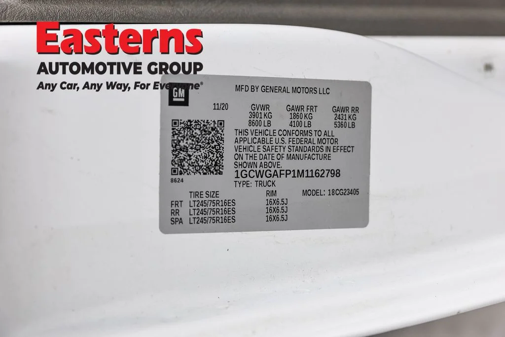 Used 2021 White Chevrolet Work Van image 32