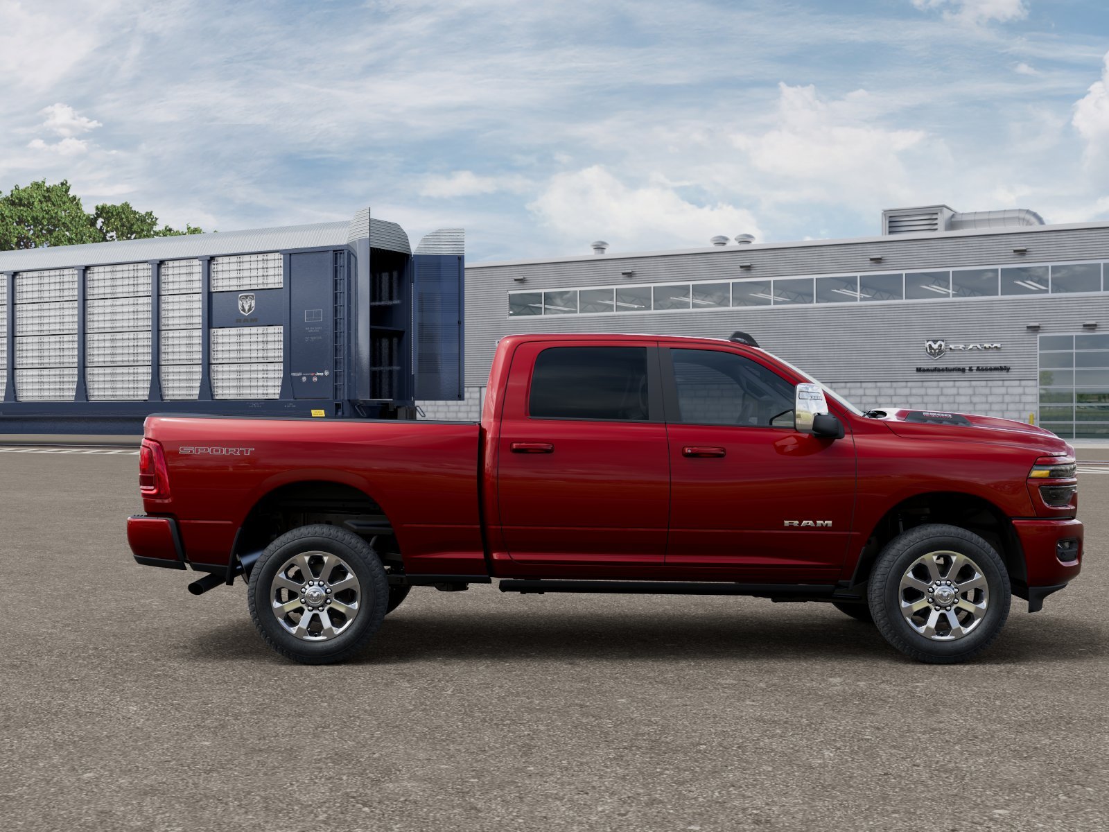 New 2026 Molten Red Pearl-Coat Exterior Paint RAM LARAMIE image 12