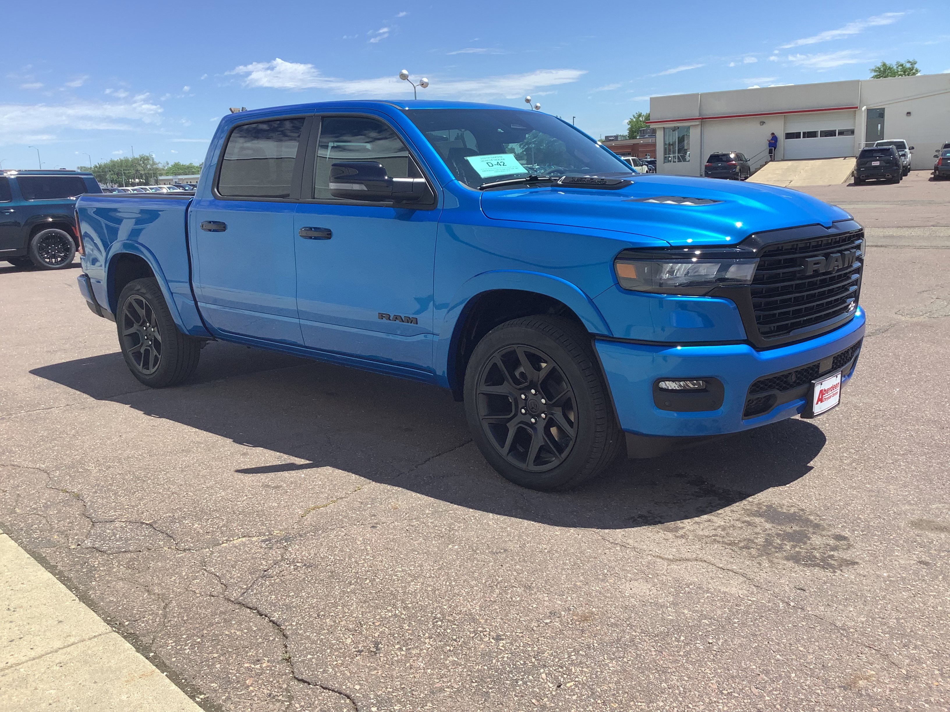 New 2026 Hydro Blue Pearl-Coat Exterior Paint RAM Laramie image 3