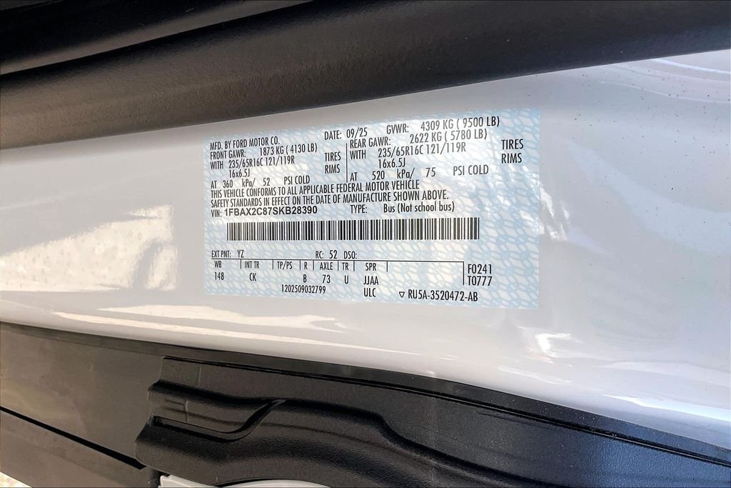 New 2025 Ford Transit-350 XLT Passenger Van