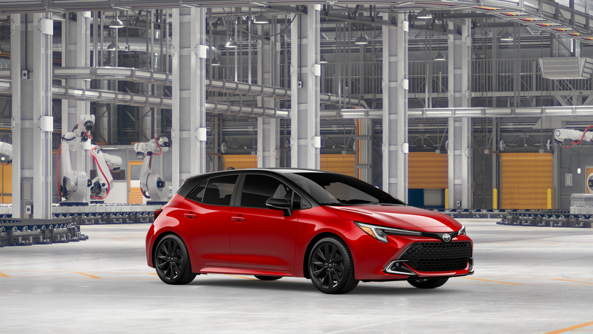 New 2027 Finish Line Red with Black roof Toyota XSE image 14