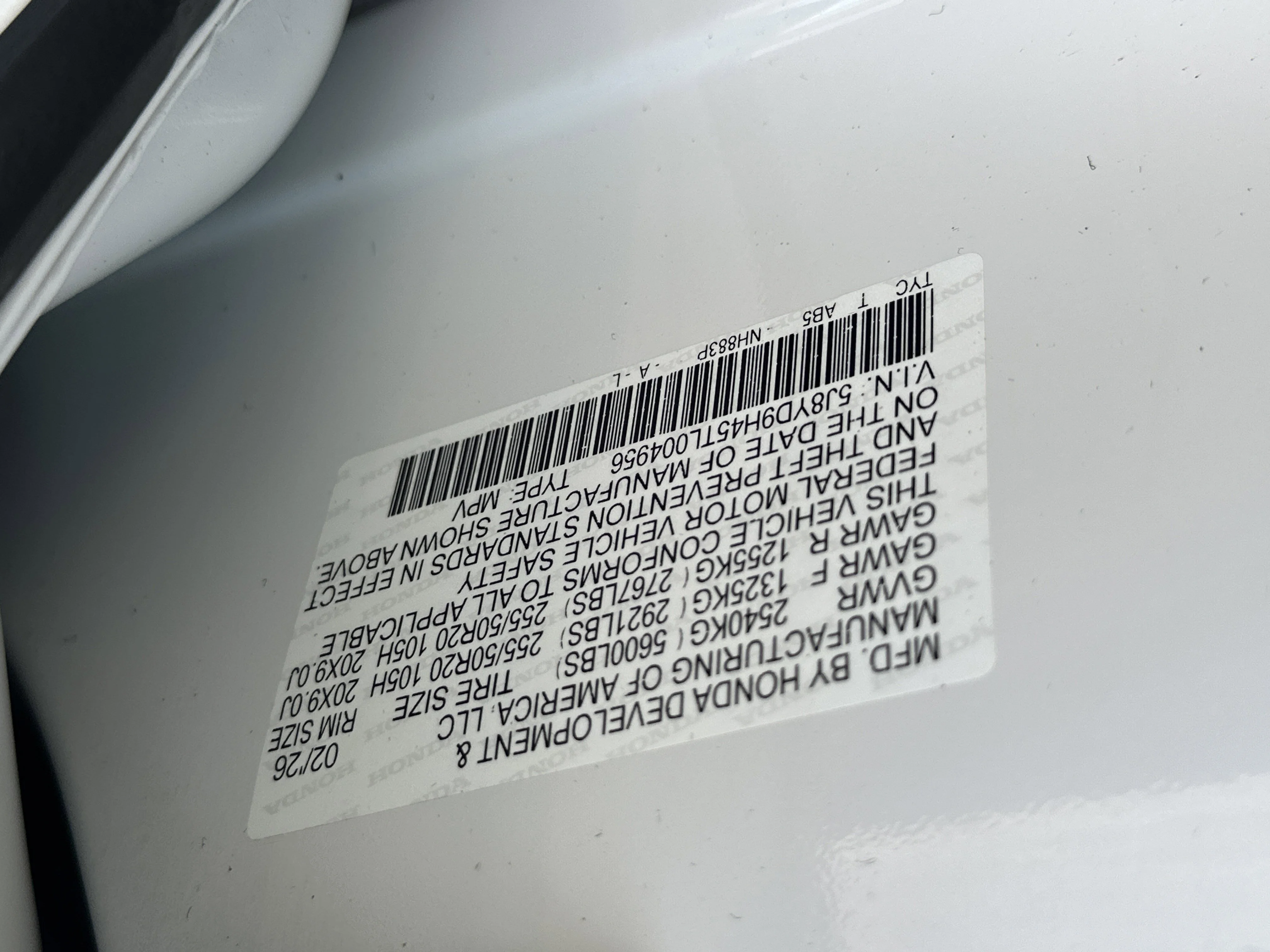 New 2026 Platinum White Pearl Acura w/Technology Package image 28