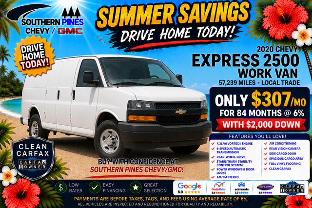 Used 2020 White Chevrolet Work Van image 5