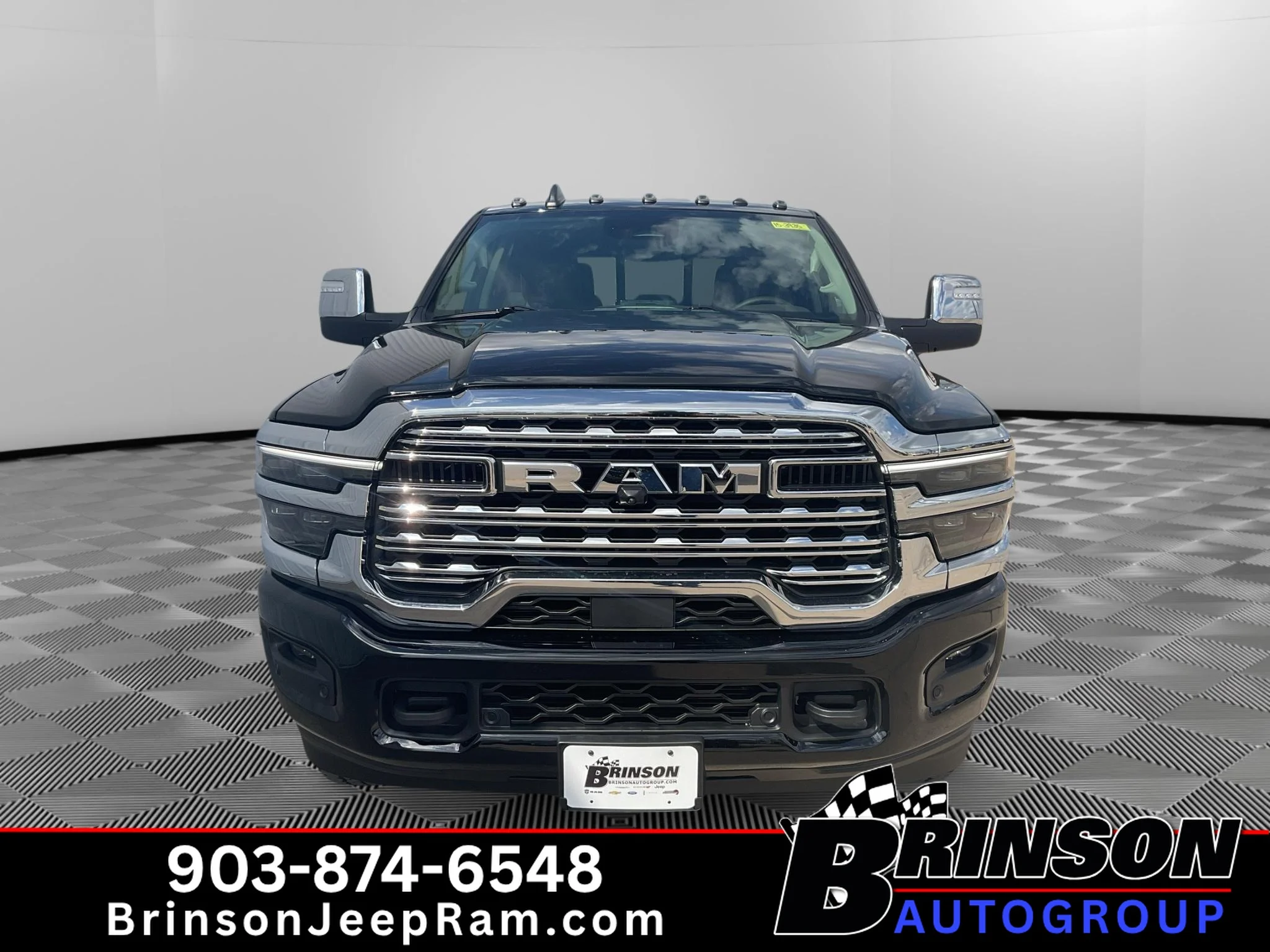 New 2027 Diamond Black Crystal Pearlcoat Ram Longhorn image 2