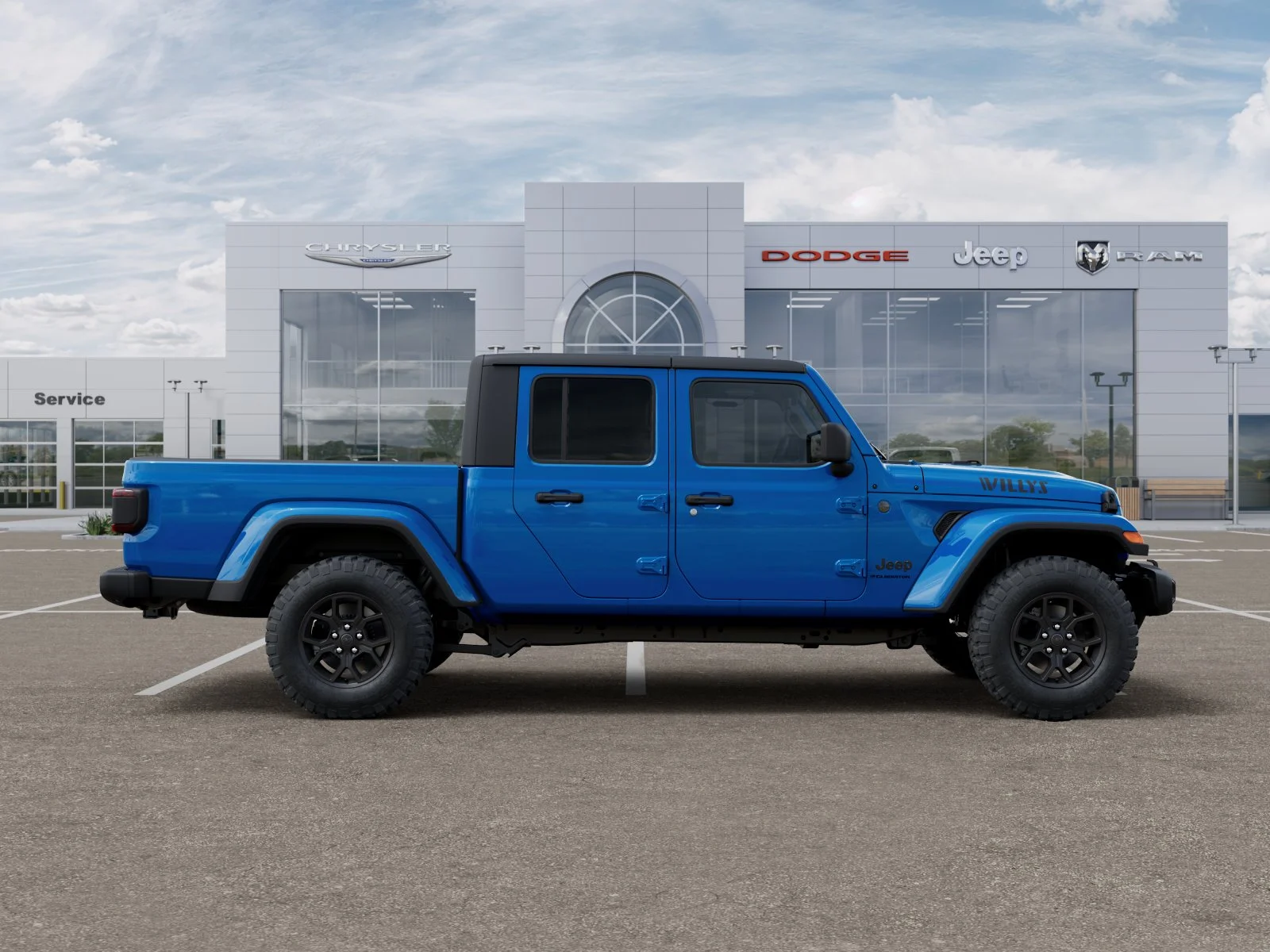 New 2025 Hydro Blue Pearl-Coat Exterior Paint Jeep Willys image 30