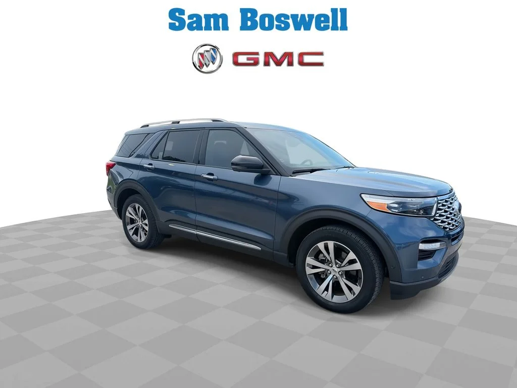 Used 2020 Blue Ford Platinum image 2