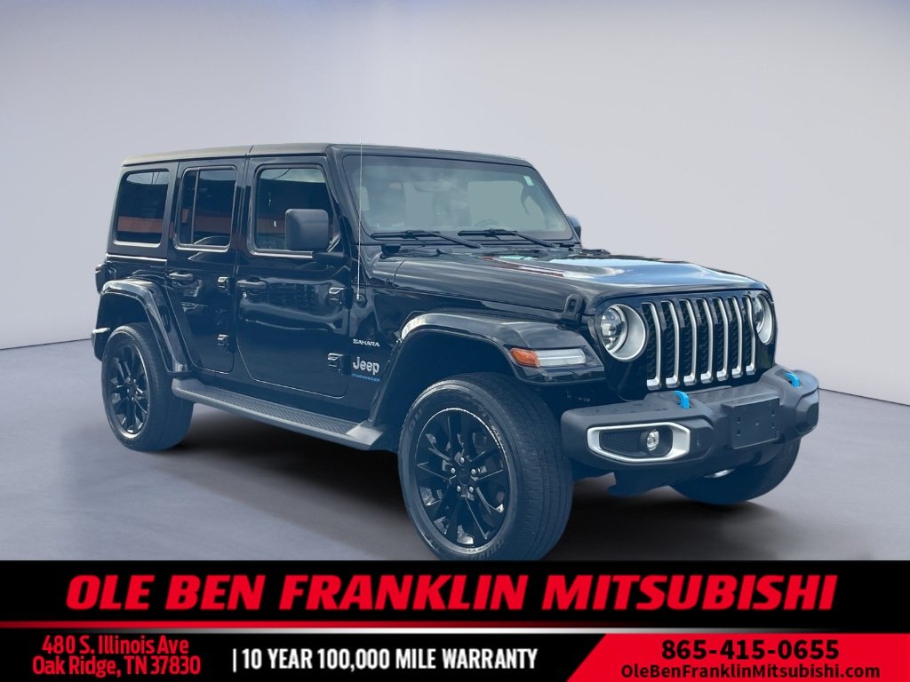 Used 2023 Black Clearcoat Jeep Sahara image 1