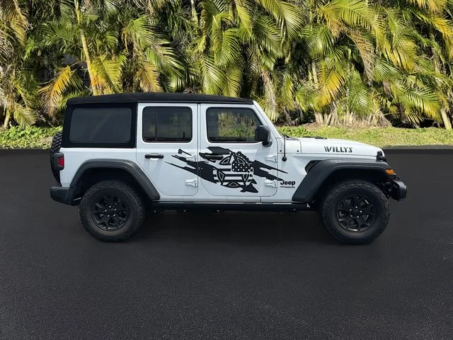 Used 2021 White Jeep Unlimited Willys image 4