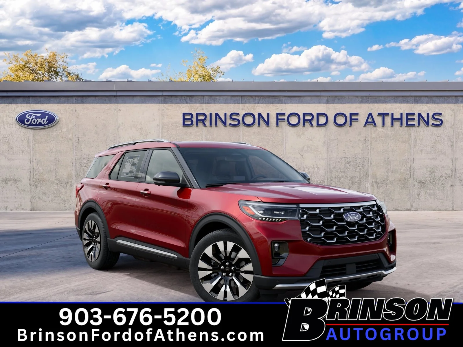 New 2027 Ruby Red Metallic Tinted Clearcoat Ford Platinum image 4