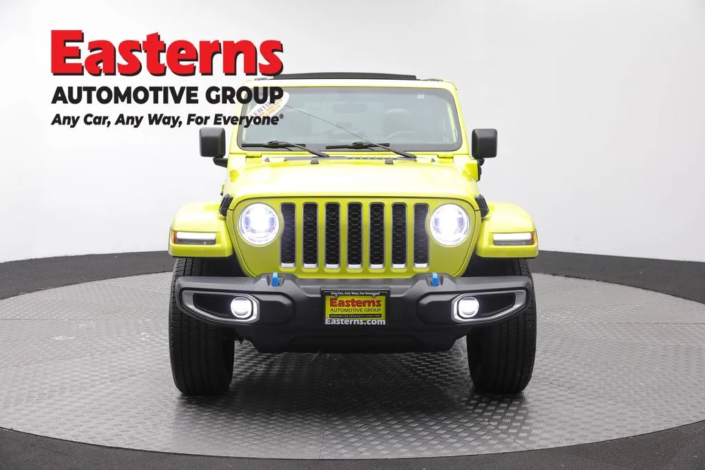 Used 2022 Yellow Jeep Unlimited Sahara 4xe image 2