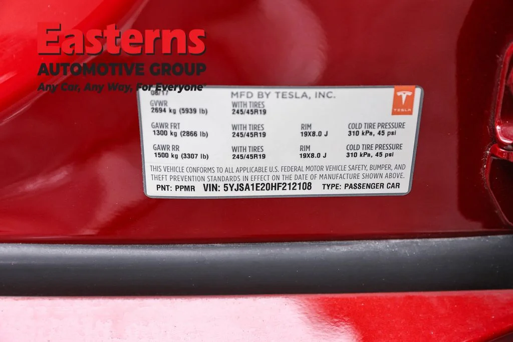 Used 2017 Red Tesla P100D image 31