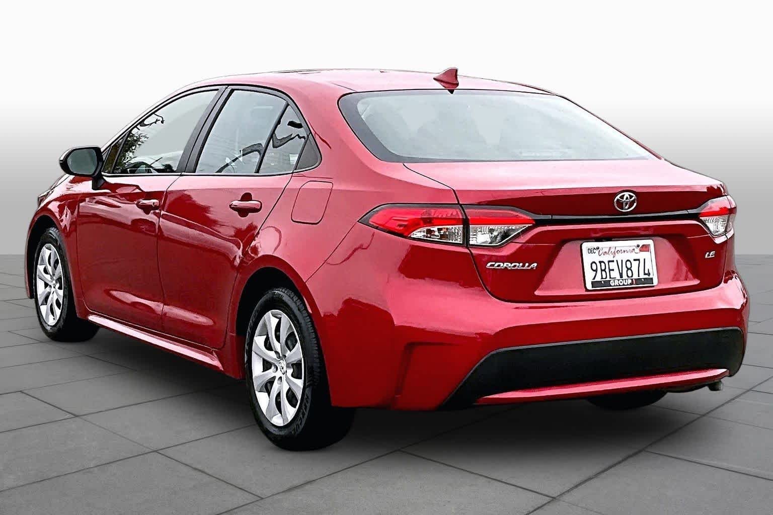 Used 2020 Barcelona Red Metallic Toyota LE image 11