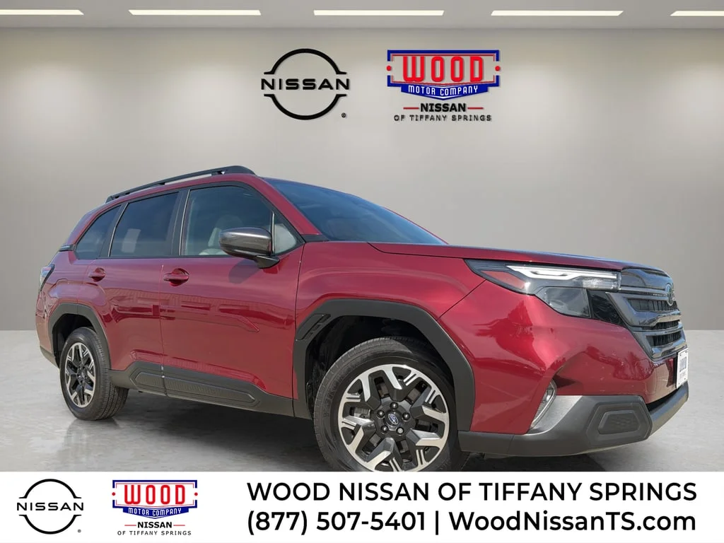 Used 2025 Crimson Red Pearl Subaru Premium image 1