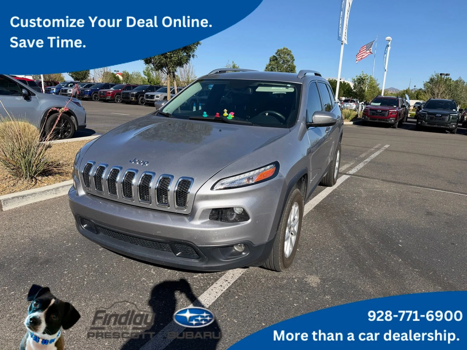 Used 2018 Silver Jeep Latitude Plus image 1