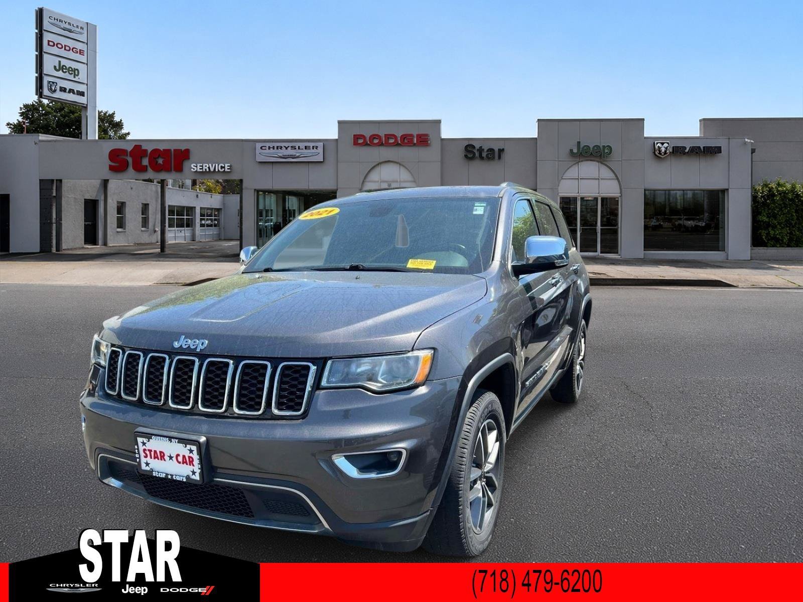 Used 2021 Granite Crystal Metallic Clearcoat Jeep Limited image 5