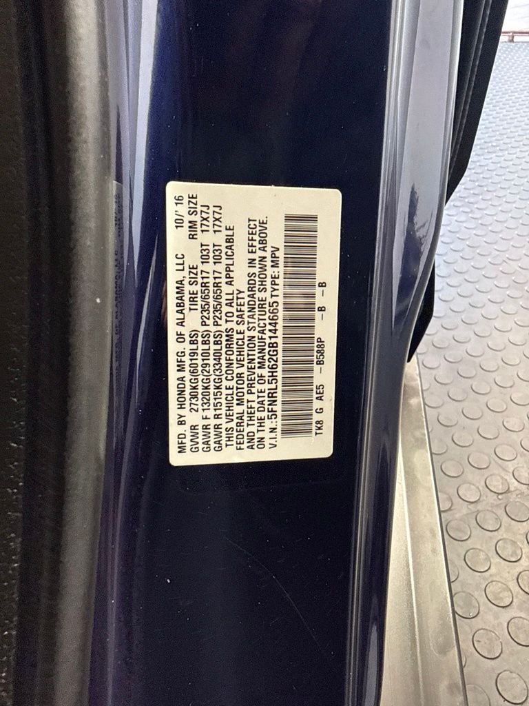 2016 Honda Odyssey EX-L - Photo 17