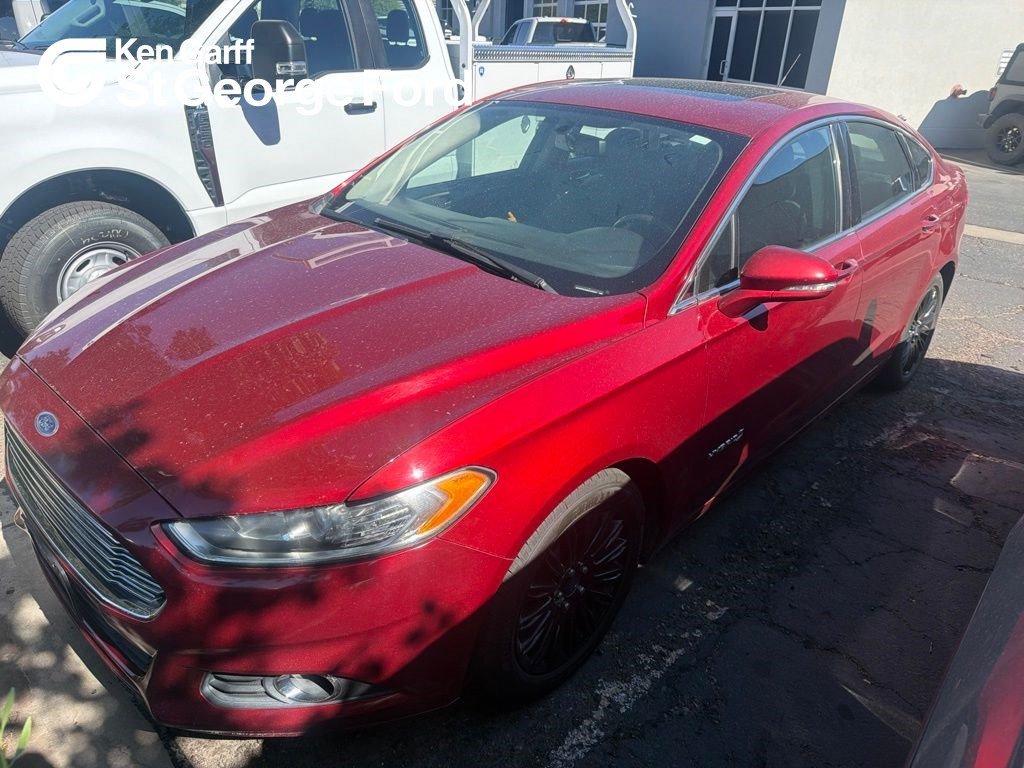 Used 2016 Ruby Red Metallic Tinted Clearcoat Ford SE Hybrid image 1
