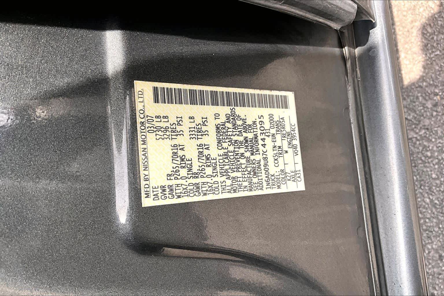 Used 2007 Storm Gray Nissan SE image 31