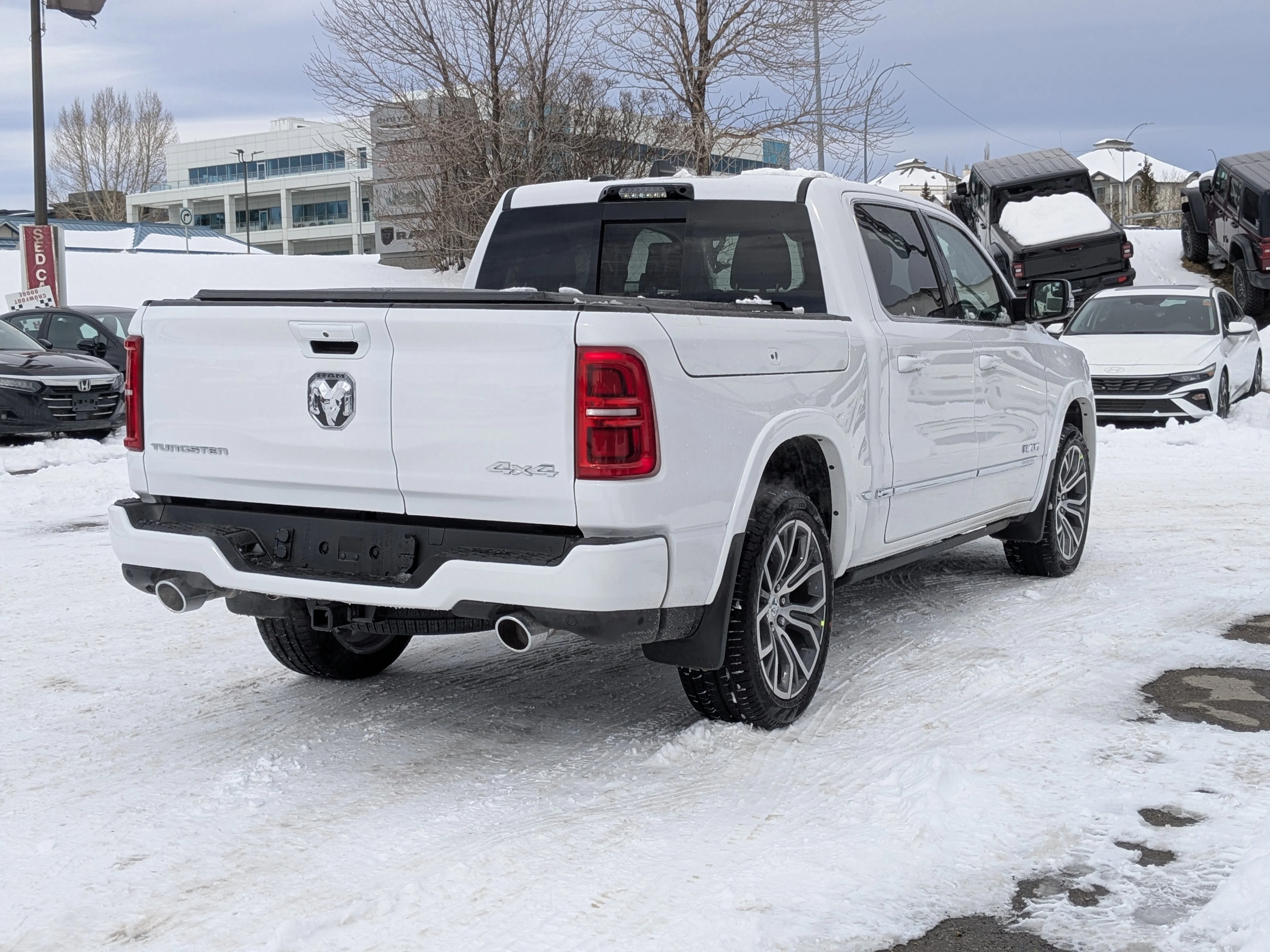 New 2026 White RAM Tungsten - - Hurricane HO Turbo - Multi-Function Tailgate - Prem Lthr - Trailer Brake & More! image 8