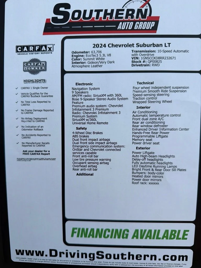 Used 2024 White Chevrolet LT image 15