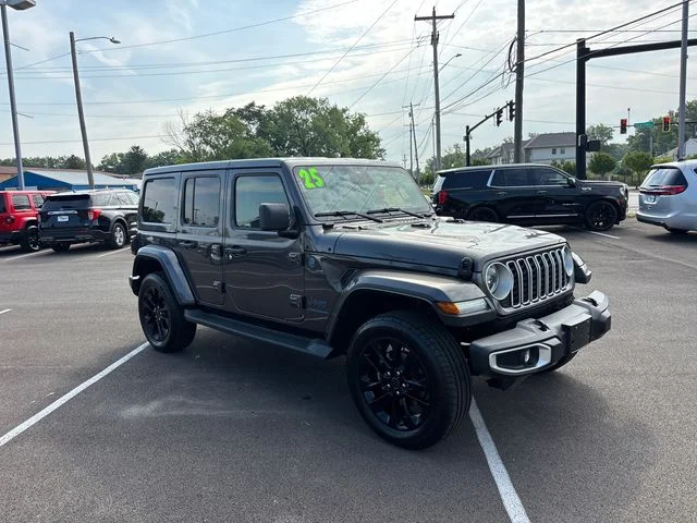 Used 2025 Gray Jeep Sahara 4xe image 2