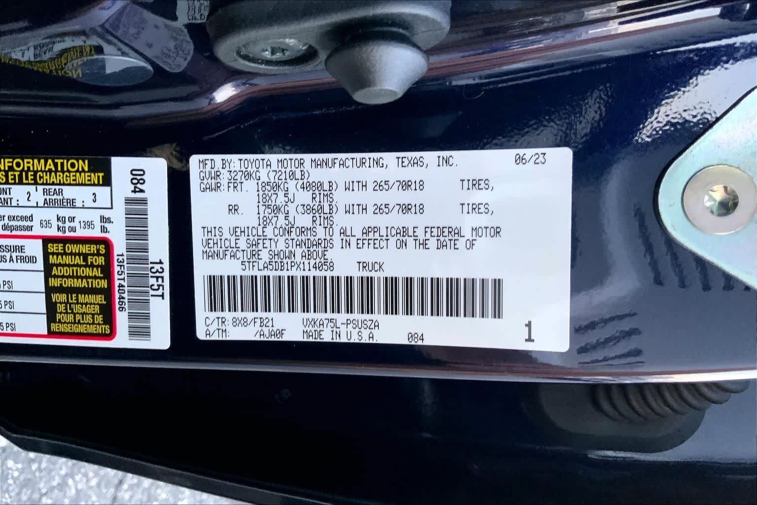 Used 2023 Blueprint Toyota SR5 image 30