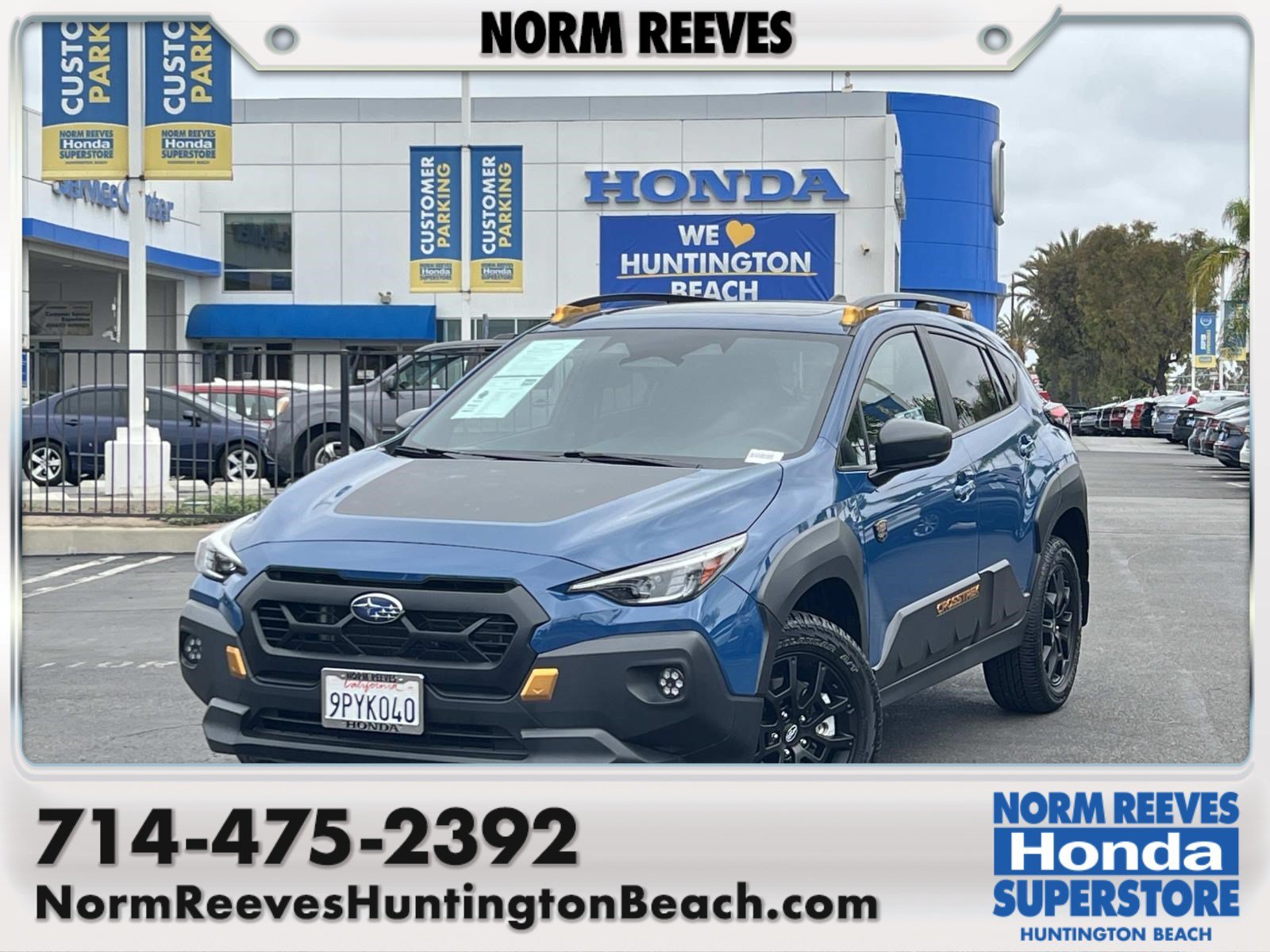 Used 2024 Geyser Blue Pearl Subaru Wilderness image 1