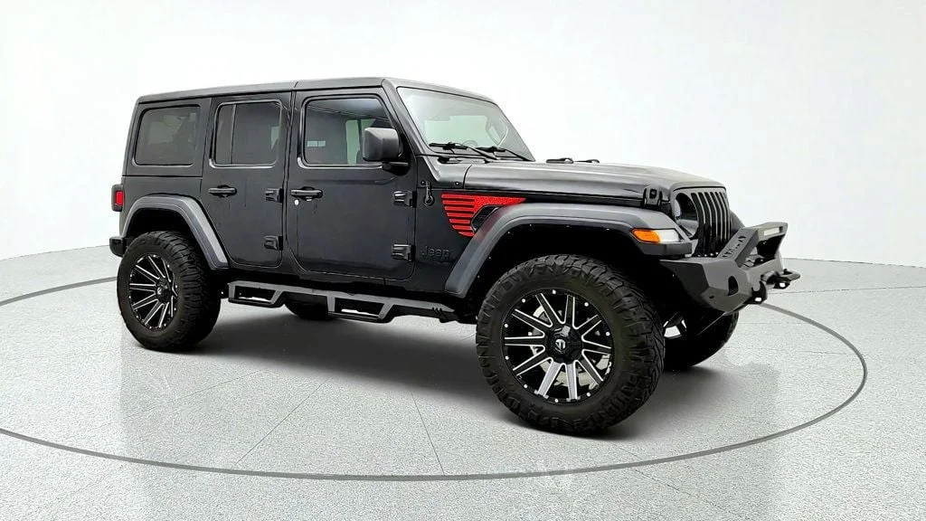 Used 2022 Black Clearcoat Jeep Unlimited Sport S 4x4 w/ Auto, Hard Top & Cold Weather Group image 3