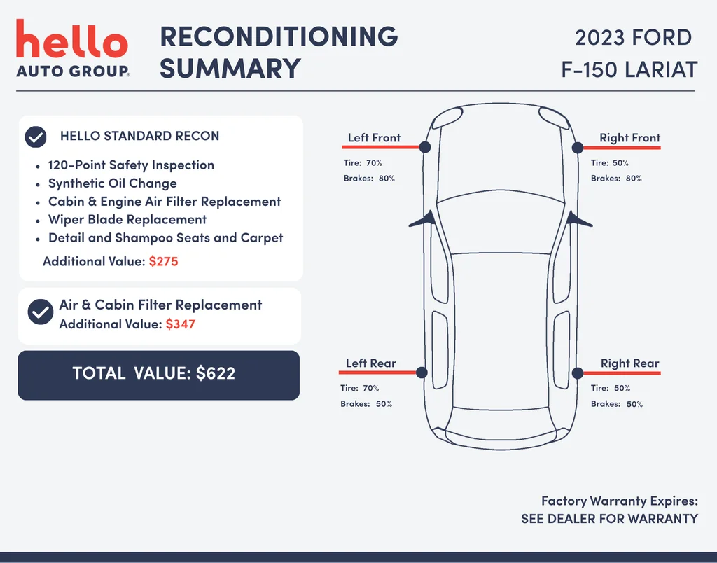 Used 2023 White Ford Lariat image 3