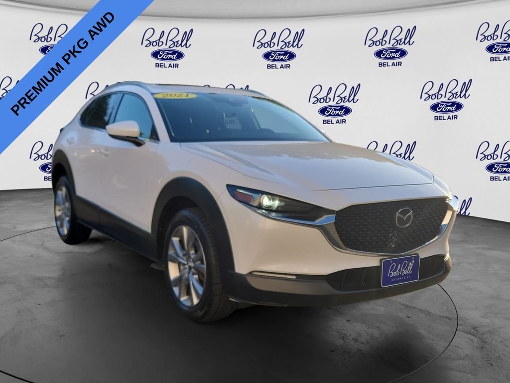 Used 2021 Snowflake White Pearl Mazda Premium image 1