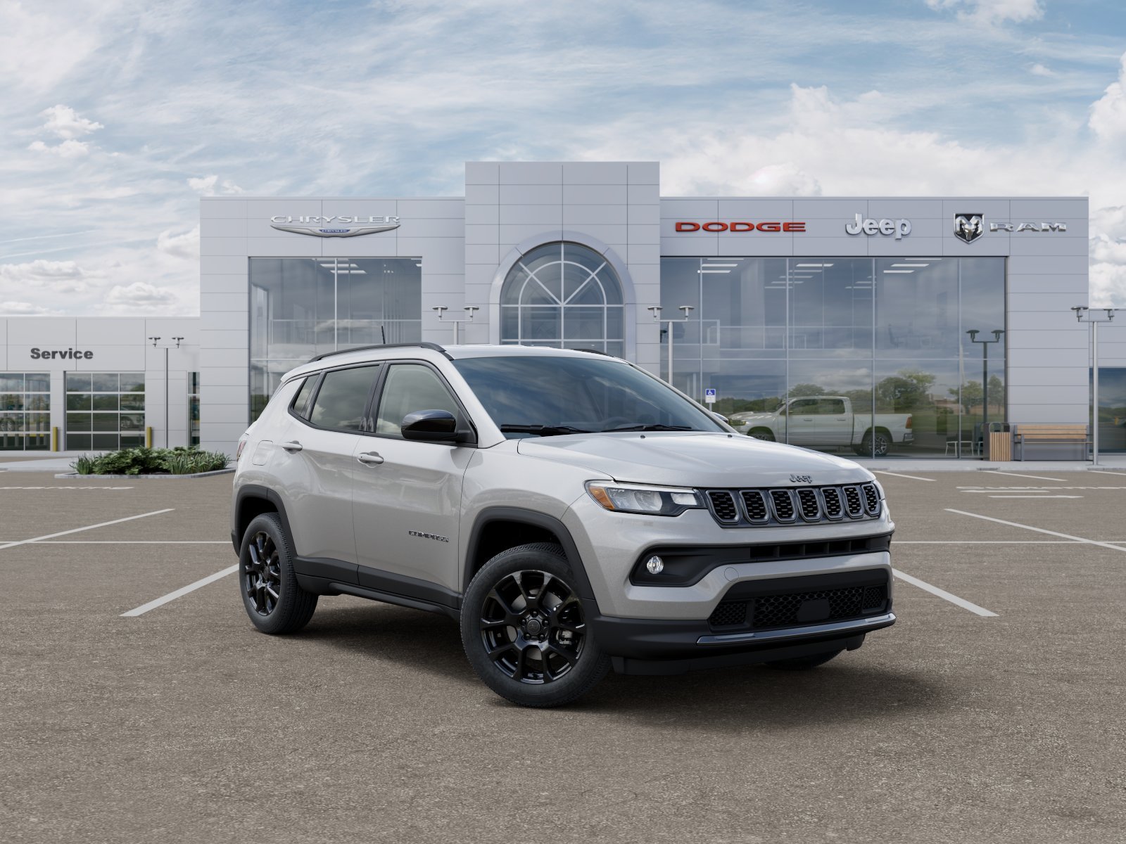New 2026 Silver Zynith Metallic Clear-Coat Exterior Paint Jeep Latitude image 31