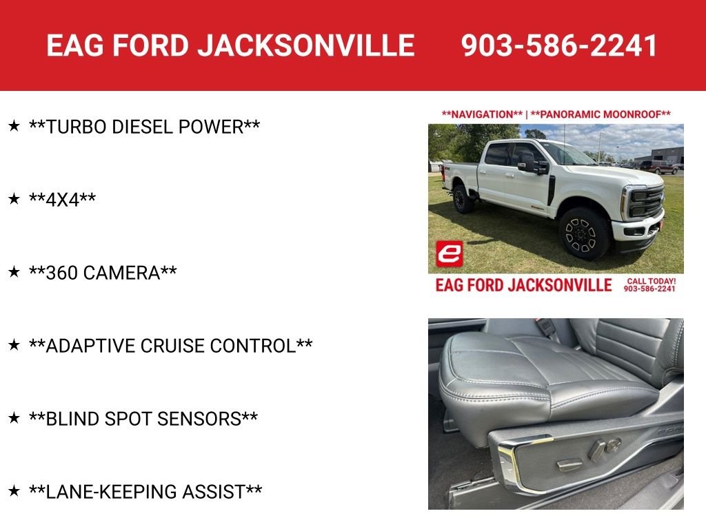 New 2026 Star White Metallic Tri-Coat Ford F-250® Platinum® image 8
