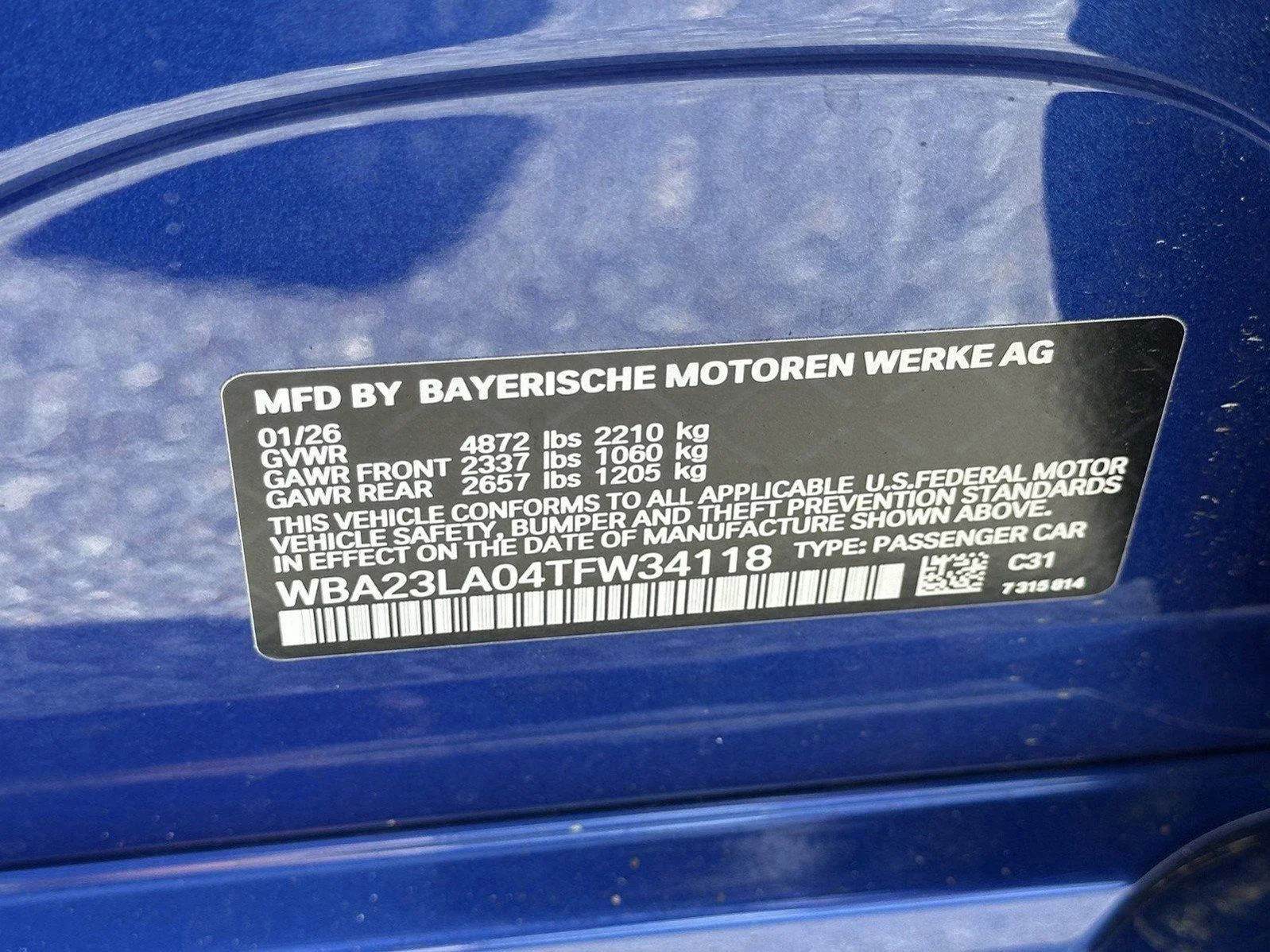 New 2026 Portimao Blue Metallic BMW 330i xDrive image 37