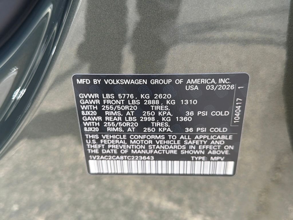 New 2026  Volkswagen 2.0T SEL R-Line Black image 34