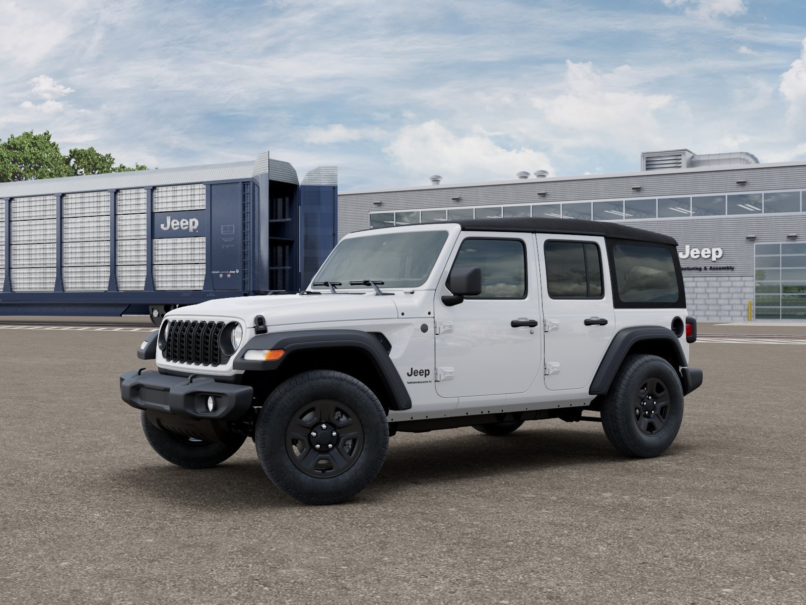 New 2027 Bright White Clearcoat Jeep Sport image 1