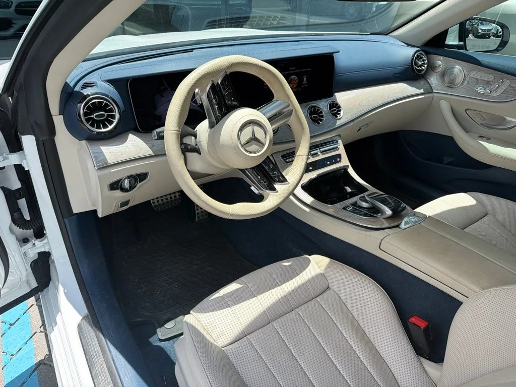 Certified Used 2023 MANUFAKTUR Moonlight White Metallic Mercedes-Benz E 450 image 8