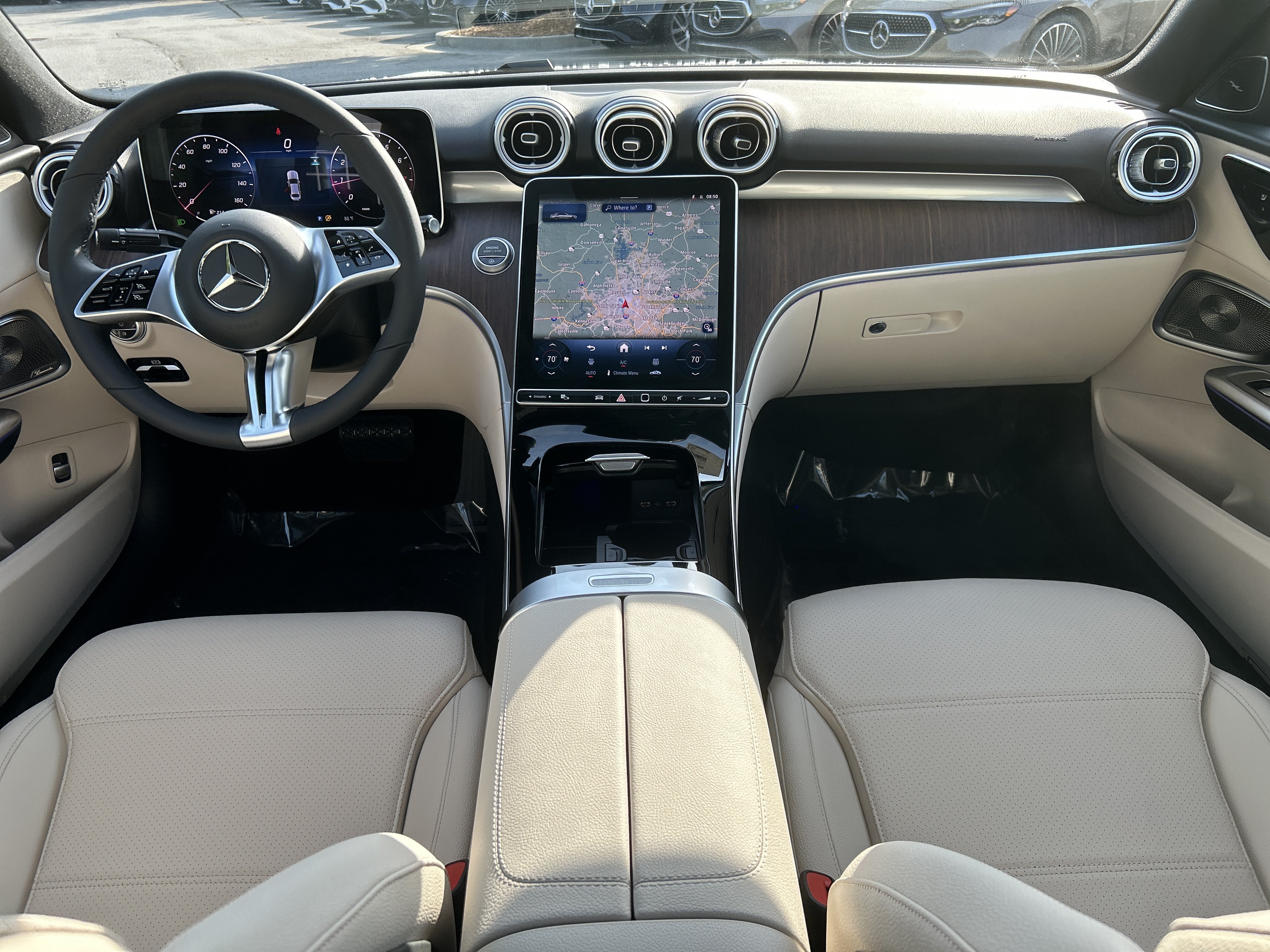 New 2026 MANUFAKTUR Moonlight White Metallic Mercedes-Benz C 300 Sedan image 24