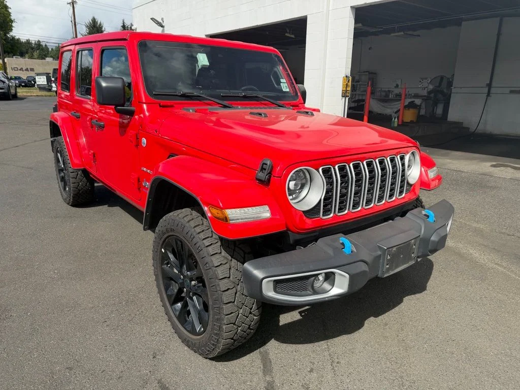 Used 2024 Red Jeep Sahara 4xe image 1