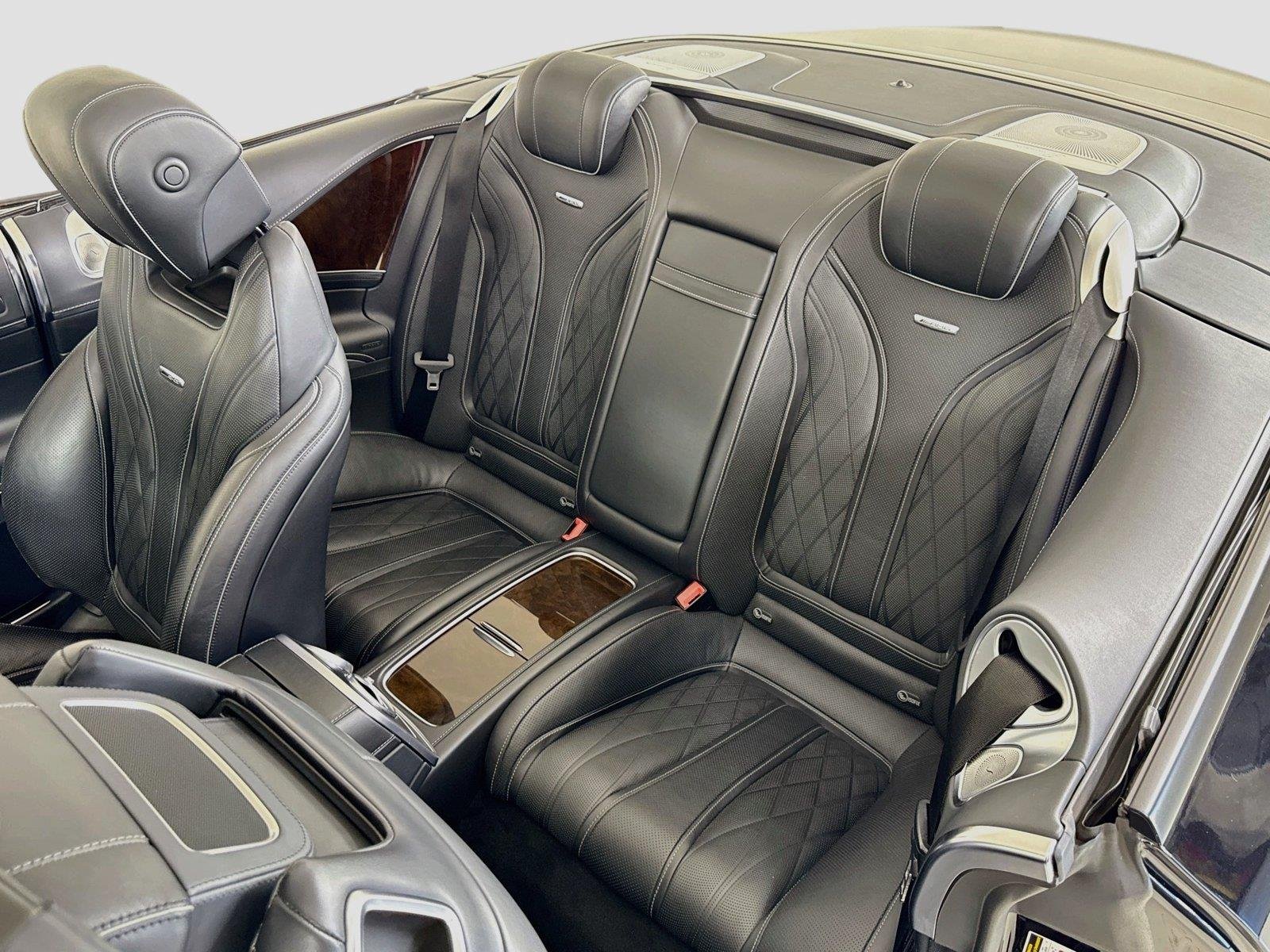 Used 2017 Obsidian Black Metallic Mercedes-Benz AMG® S 63 Conv | $187k MSRP | Designo Leather | Warmth & Comfort image 16