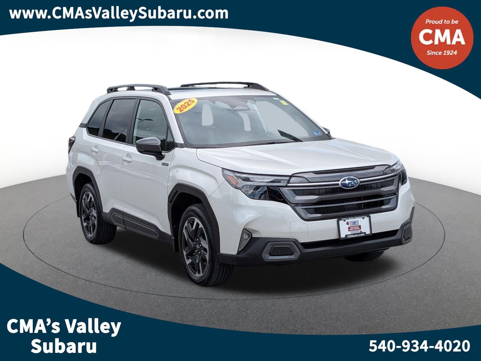 Used 2025 Crystal White Pearl Subaru Limited Hybrid image 1