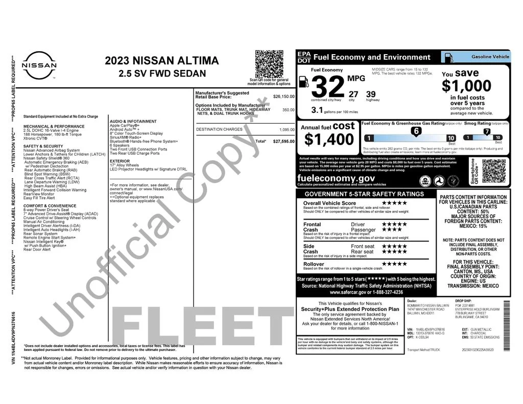 Used 2023 Gray Nissan 2.5 SV image 10